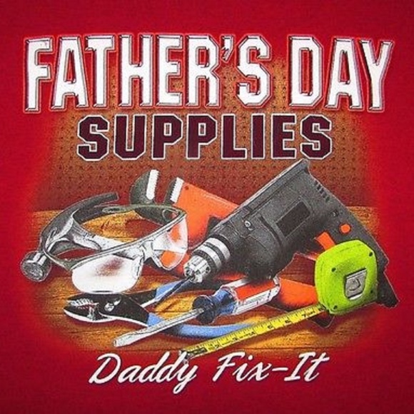 FATHER'S DAY MENS RED GILDAN TEE - Picture 2 of 2